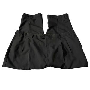 Classic Black Pleated Trousers